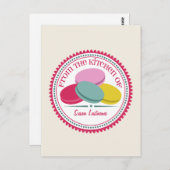 4つのフランスのマカロンレシピはがき ポストカード (正面/裏面)