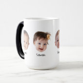 4つのベビー顔ギフトモーミーパパおばあちゃんグランドパ モーフィングマグカップ (正面左)