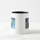 4つのペンキの缶のクローズアップ マグカップ (中央)