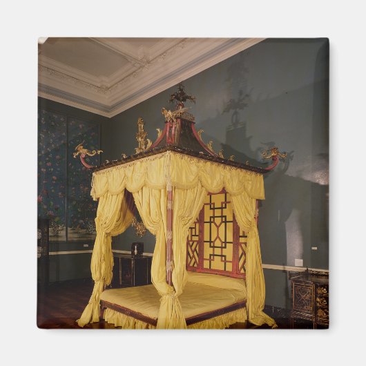 4つのポスターベッド、中国のスタイル、1750s マグネット (正面)