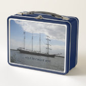 4つのマスター出荷顧客。文字弁箱 メタルランチボックス (正面)