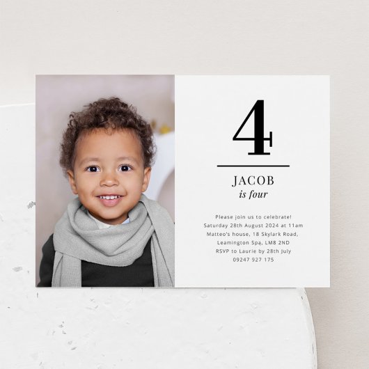 4つのランドスケープの写真招待状 招待状