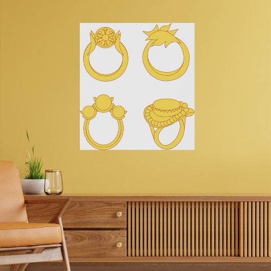 4つのリングや輪 ポスター
