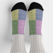 4つのリンゴストライプ畑をひそかに野生の ソックス (上部)