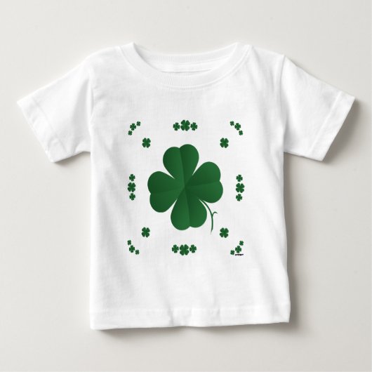 4つのリーフクローバー ベビーTシャツ (正面)