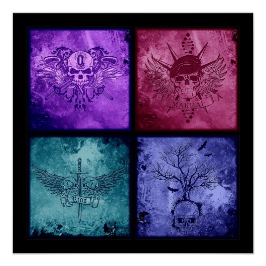 4つのロゴのポスター ポスター (正面)