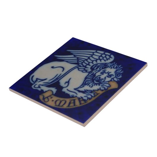 4つの伝道者の聖マーク翼のあるライオンの複製の1 タイル (側面)