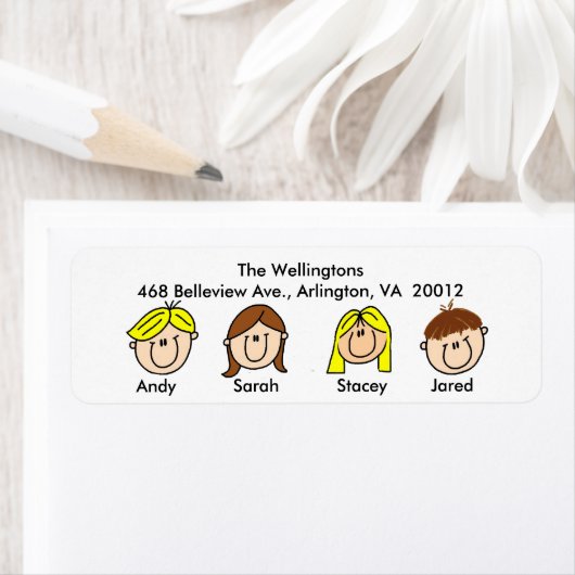 4つの住所 シール (インサイチュ)