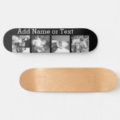 4つの写真とInstagramのコラージュ-黒を作成して下さい スケートボード (横)