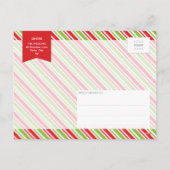 4つの写真のクリスマスの郵便はがき:: メリーで及び明るい3 シーズンポストカード (裏面)