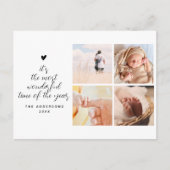 4つの写真クリスマスコラージュ素晴らしい時間 ポストカード (正面)