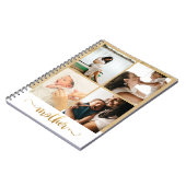 4つの写真コラージュ新しい母の妊娠ギフト ノートブック (左側)