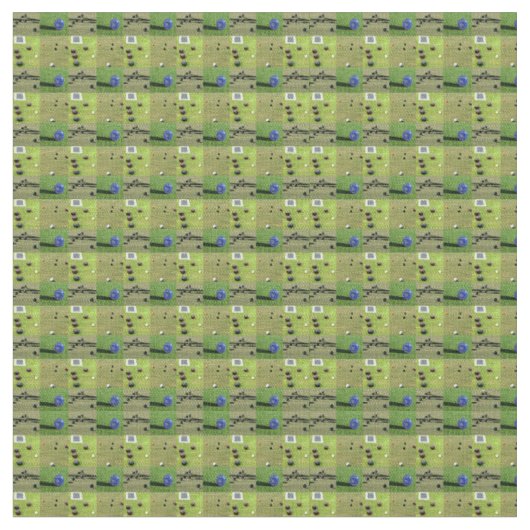 4つの写真ローンボウル写真コラージュ、 ファブリック (クローズアップ)