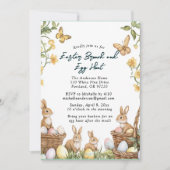 4つの分節と卵ブランチとイースターエッグ狩り 招待状 (正面)