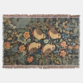 4つの可愛いベビーの鳥のインスパイア自然 スローブランケット (正面)