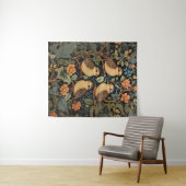 4つの可愛いベビーの鳥のインスパイア自然 タペストリー (インサイチュ(横))