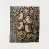 4つの可愛いベビーの鳥のインスパイア自然 タペストリー (正面)