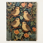 4つの可愛いベビーの鳥のインスパイア自然 プランナー手帳 (裏面)