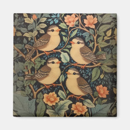 4つの可愛いベビーの鳥のインスパイア自然 マグネット