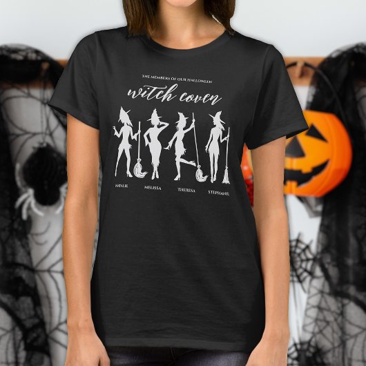 4つの名前ウィッチズコーヴンフレンドシップハロウィーン Tシャツ