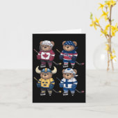 4つの国の戦いグローバル顔オフTeddy Bear Hoc カード (黄色い花)