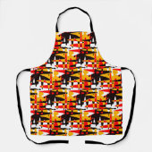 4つの国家のエプロン - 個人名入れ可能なトライバルアートエプロン エプロン (正面)