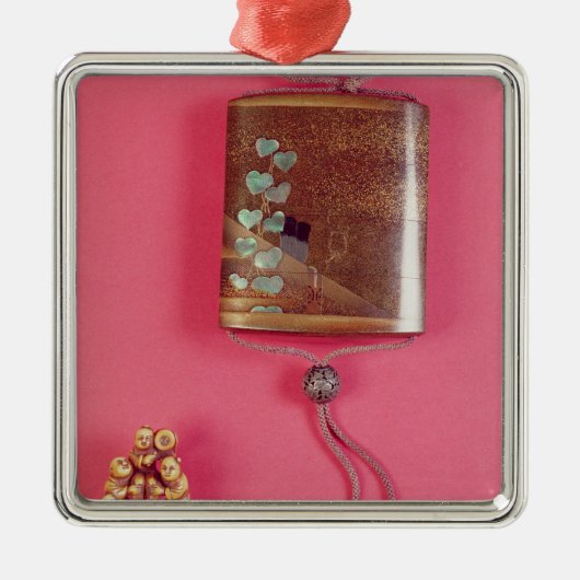 4つの場合inro メタルオーナメント (正面)