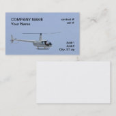 4つの場所の軽いヘリコプター 名刺 (正面/裏面)