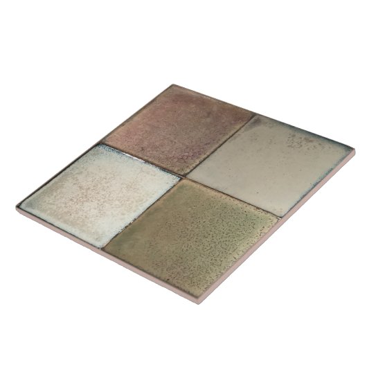 4つの壁デコールサーの斑点付きマーリングされた地球トーンのセット タイル (側面)