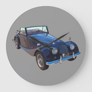 4つの変換可能なスポーツ・カーと1964年のモーガン ラージ壁時計
