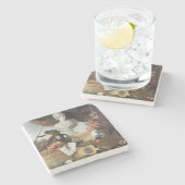 4つの大陸: ヨーロッパ1722年(キャンバスの油) ストーンコースター (横)