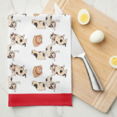 4つの姿勢の芸術のヴィンテージの日本のな猫 キッチンタオル (四つ折り)