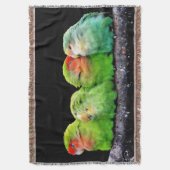 4つの小さなカナリア スローブランケット (正面縦)