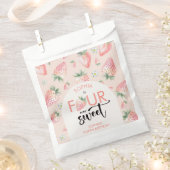 4つの常に甘いイチゴの子供の誕生日 フェイバーバッグ (クリップ留めされた状態)