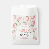 4つの常に甘いイチゴの子供の誕生日 フェイバーバッグ (正面)