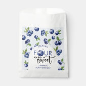 4つの常に甘いブルーベリー子供の誕生日 フェイバーバッグ (正面)