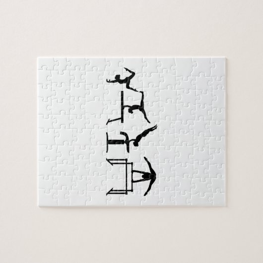 4つの戦いのQuadrathlonの体操 ジグソーパズル (横)