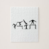 4つの戦いのQuadrathlonの体操 ジグソーパズル (縦)