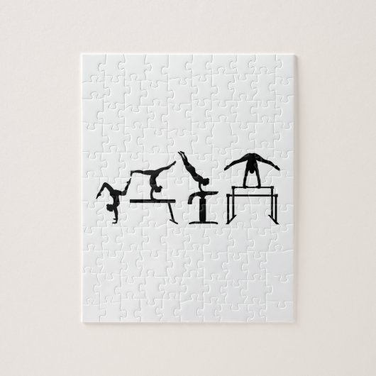 4つの戦いのQuadrathlonの体操 ジグソーパズル (縦)