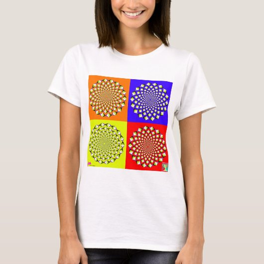 4つの正方形のベビードール Tシャツ (正面)