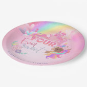 4つの永遠に甘い紙プレート ペーパープレート (アングル)