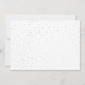 4つの永遠に甘い誕生日、甘い4番目のドーナツテーマ 招待状 (裏面)