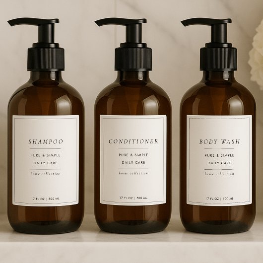 4つの浴室ラベカスタムルのセット シール