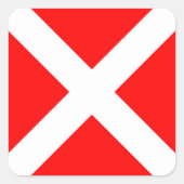 4つの海航海のアルファベット番号記号 スクエアシール (正面)