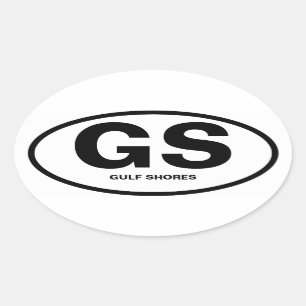 4つの湾の海岸、アラバマ"GS " 楕円形シール