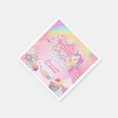 4つの甘いunfourgetable正方形ステッカー スタンダードカクテルナプキン (角)