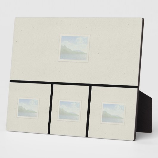 4つの画像を含む8x10テーブルトッププラーク フォトプラーク (側面)