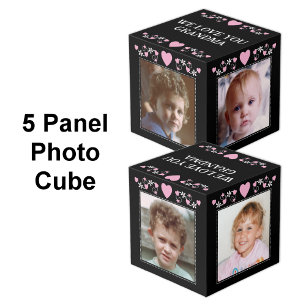 4つの画像を追加する私たちはあなたのおばあちゃんブラックピンク フォトキューブ