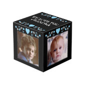 4つの画像を追加する私たちはおばあちゃんのブラックブルーが大好き フォトキューブ (正面アングル)