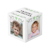 4つの画像を追加する私たちはおばあちゃんの緑を愛する フォトキューブ (裏面アングル)